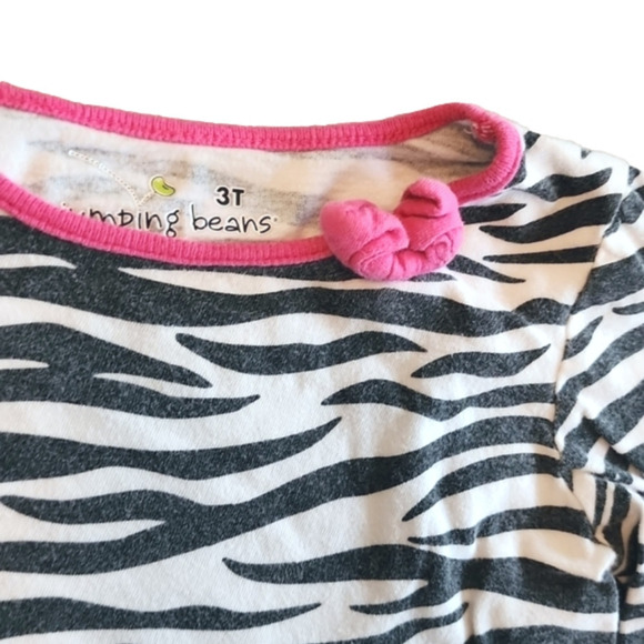 JUMPING BEANS Zebra Pattern Long Sleeve Tee - Picture 2 of 2